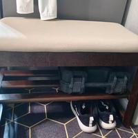 玄关封神！家逸实木换鞋凳✨可坐可收纳，轻奢高级感拉满