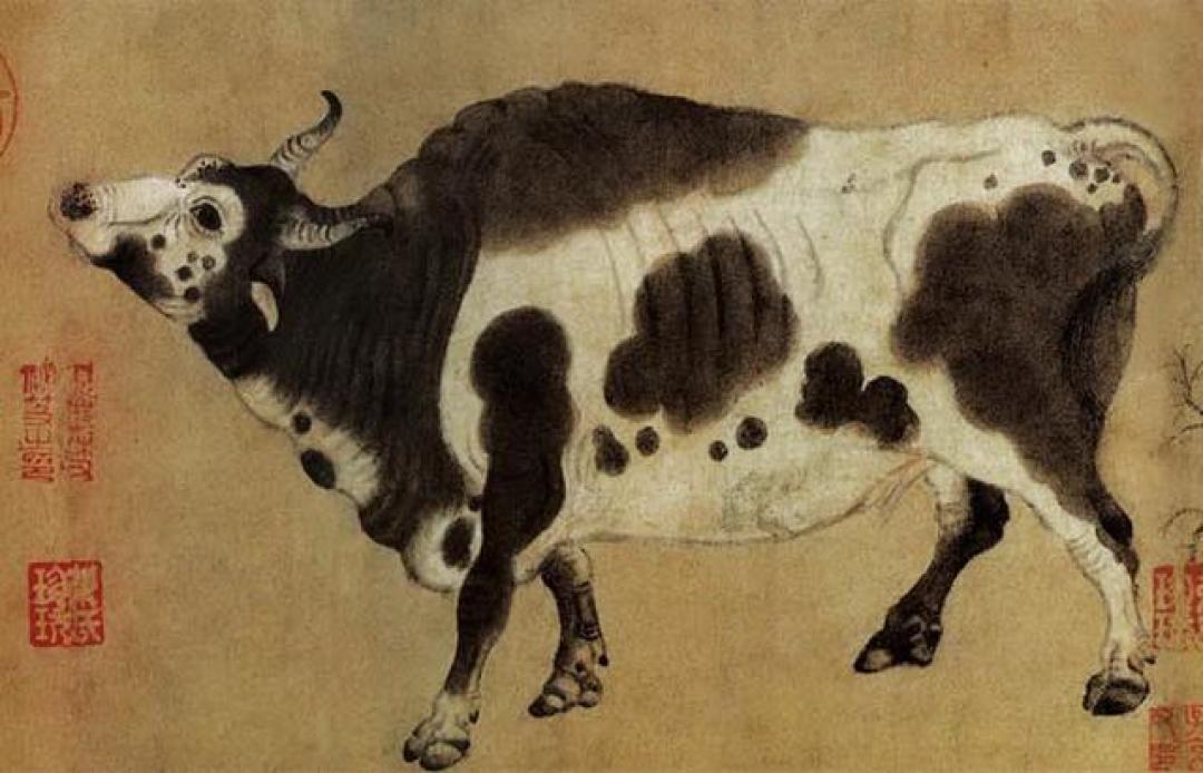 中国十大传世名画之:《五牛图》