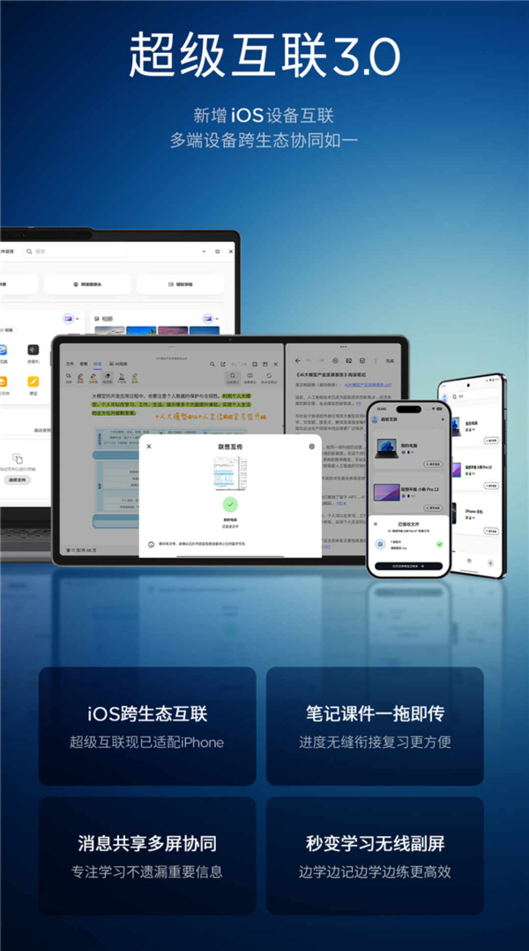 联想超级互联3.0正式上线！不限品牌：PC、安卓、iOS无缝连接