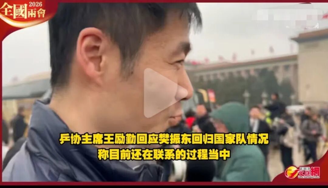 喜讯！乒协主席王励勤最新回应樊振东回归国家队情况，表示已经在联系过程中
