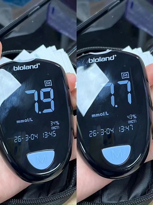 过完年饮食正常了，指尖测的数值也恢复之前了