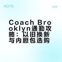 CoachBrooklyn34以旧换新+通勤包内胆攻略