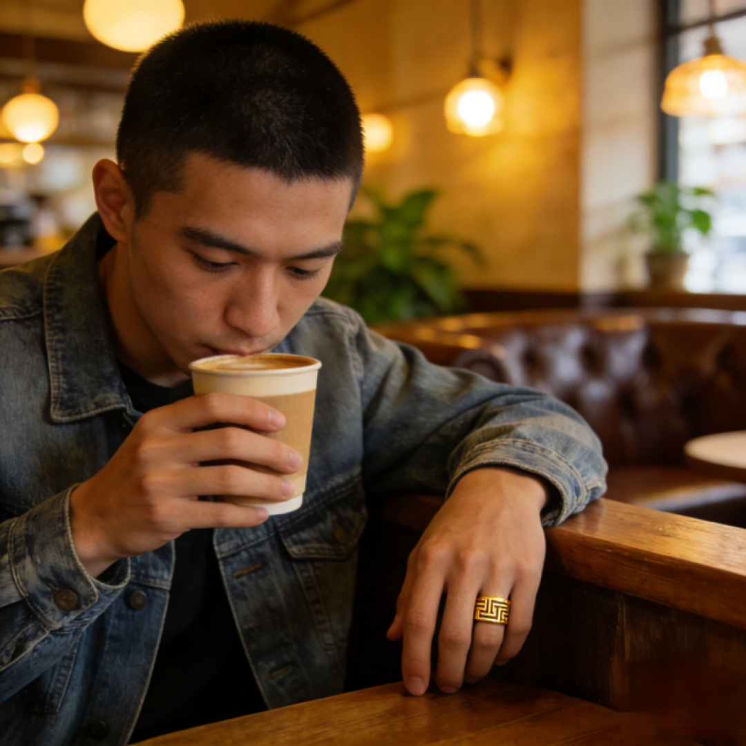 男人戴黄金戒指,选多少克才不踩雷?这个“黄金区间”戴出高级感
