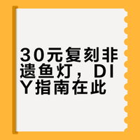 成本30💰复刻皖南非遗鱼灯！（附材料清单）