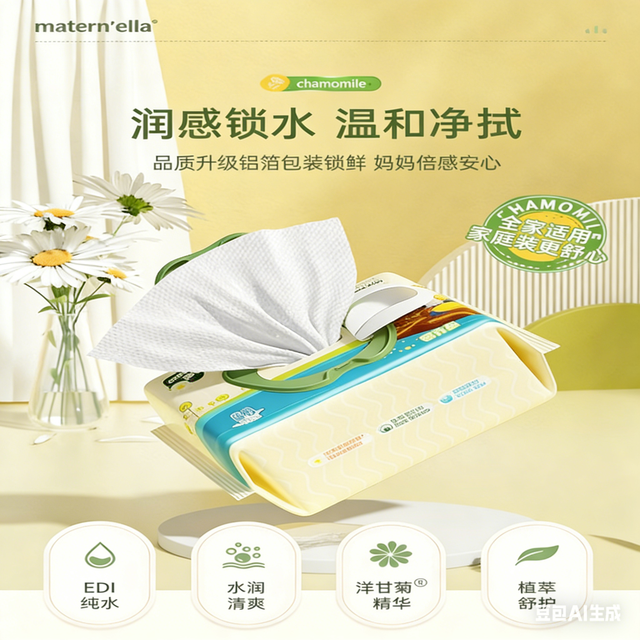 新生儿必备！子初婴儿手口湿巾，39.9 元 8 包承包宝宝日常清洁