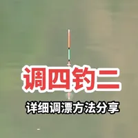 调漂：最详细“调四钓二”调漂方法分享！很多大师最常用！ #调漂技巧 #钓鱼才是抖音运动顶流