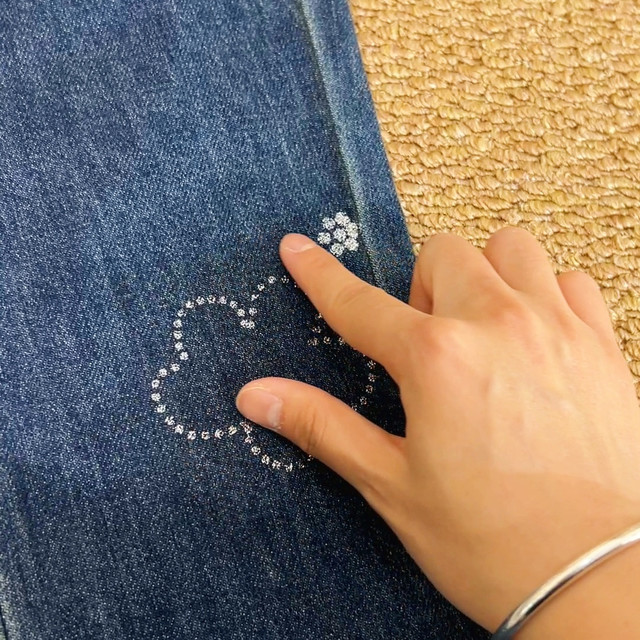 微喇烫钻牛仔裤｜中大童喇叭裤，洋气又藏肉