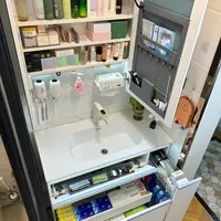 抄作业大成功✌️才1m、小户型网购浴室柜真的香！超能装... #浴室好物 #小户型浴室柜 #浴室柜 #卫浴 #极简设计