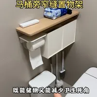 马桶窄缝置物架，角角落落都利用起来#置物架 #收纳