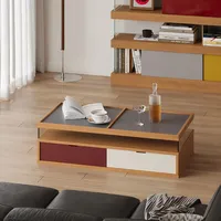简约双色抽屉茶几🪵🪹