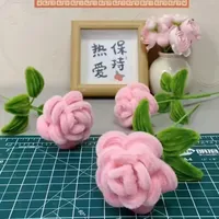 圈圈玫瑰制作教程：材料准备与组装详解