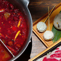 饭巢特浓老街火锅底料，主打均衡麻辣配方