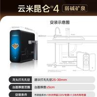 云米净水器昆仑4弱碱矿物质出水1200G家用厨下直饮机 购买分析