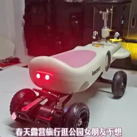 别人春游靠腿，我家春游靠“科技与狠活”！给女朋友做的电动扭扭车，露营逛公园全程美滋滋～#春日露营神器 #宠女友天花板 #手工耿附体 #情侣出游日常 #直男的浪漫