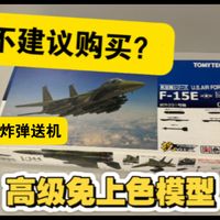 技mix F15E打击鹰原型机0291 欧洲迷彩炸弹仙人 免胶免分色1/144 长谷川战斗机模型 挂载mk82和mk20