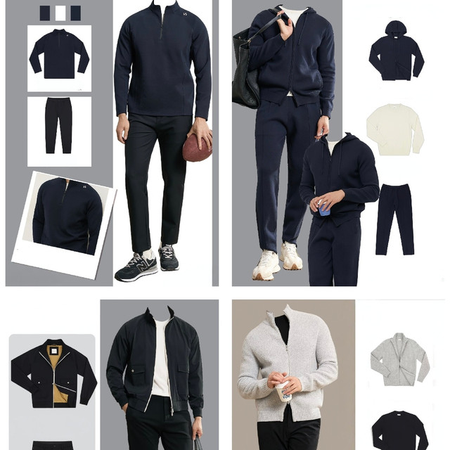 男士通勤运动双场景穿搭：舒适和干练的平衡