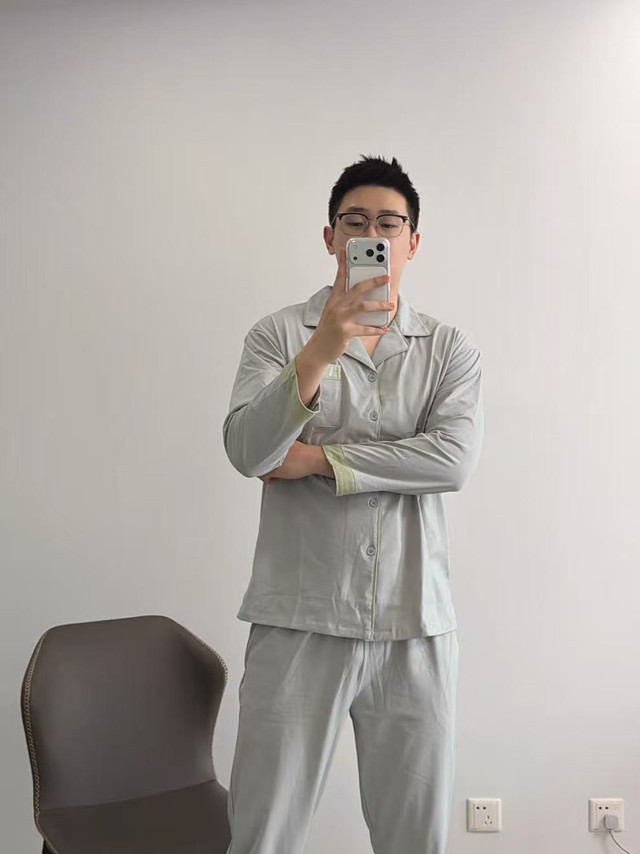 男士居家舒适感天花板！这款纯棉睡衣太好穿了✨