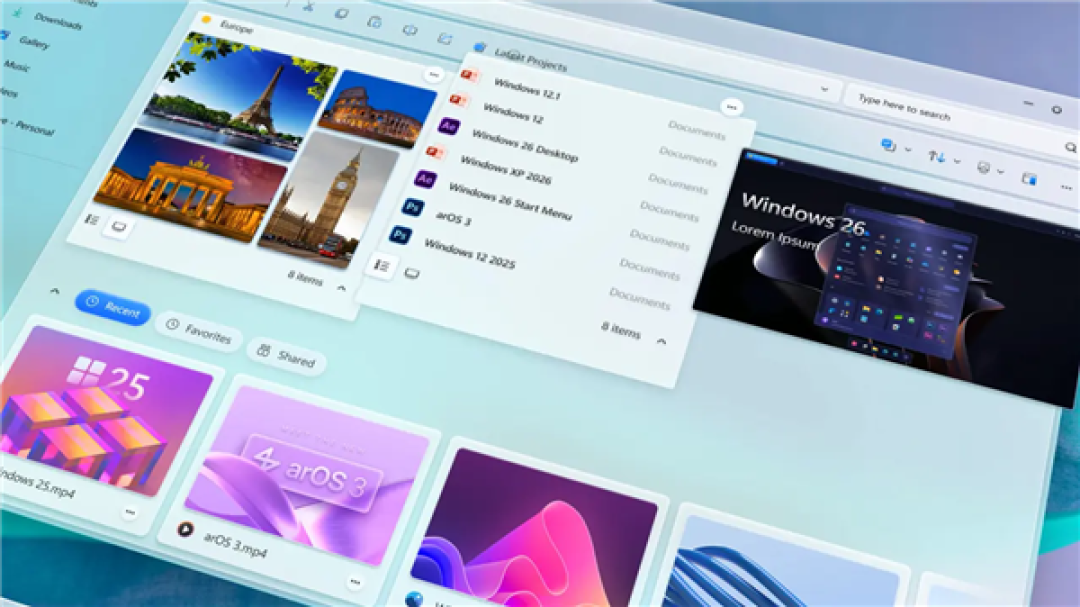 用户自制概念版Windows 12文件管理器！界面惊艳：还有新功能