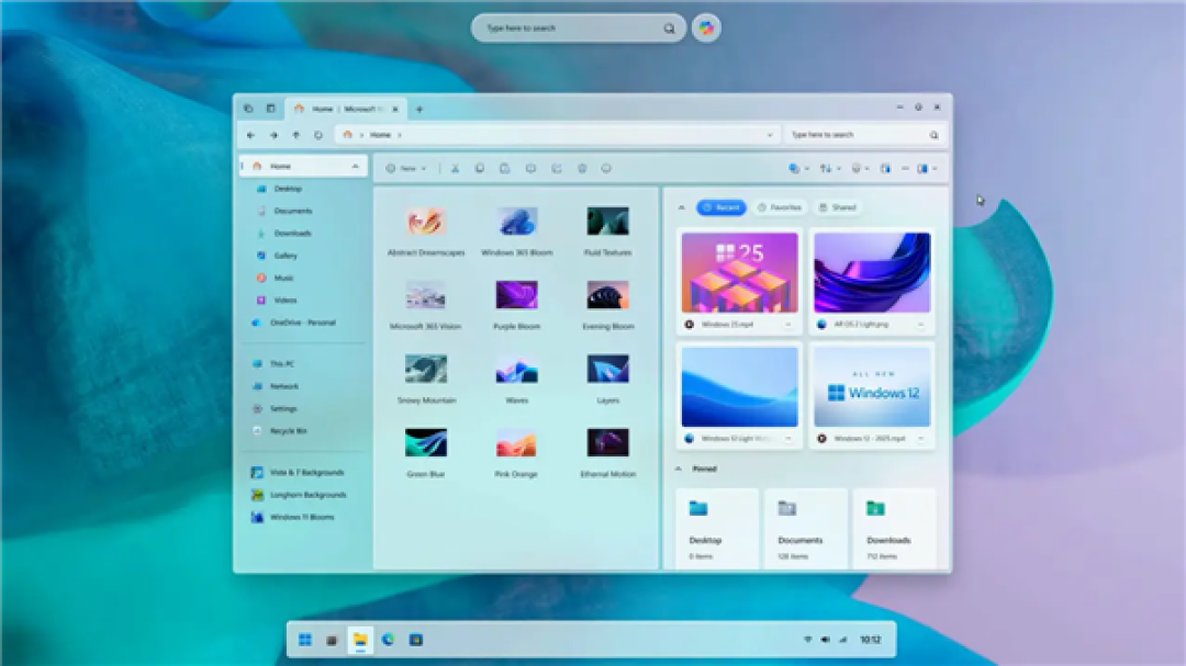 用户自制概念版Windows 12文件管理器！界面惊艳：还有新功能