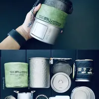 徒步露营套娃收纳！ 非常轻便的一套露营装备，可以完全收纳在一起，携带不占空间，满足料理，烧水，咖啡所需！#露营 #露营收纳 #徒步露营 #露营装备分享 #露营装备