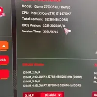 14700KF、14900K的CPU怕缩缸，更新七彩虹Zx90主板Bios过程，安全索引关闭、csm启动开启、xmp内存超频