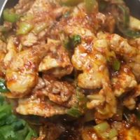 孜然肉片，大席上的一道菜