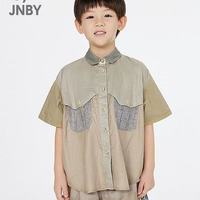 江南布衣童装中袖衬衣｜夏日文艺感，男女童都好穿的高级棉感小衫