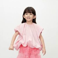 江南布衣女童纯棉短袖衬衫｜春夏软萌氛围感，舒服到不肯脱✨