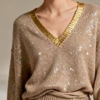 MARELLA亮片针织衫成职场通勤“显贵神器”，设计细节与场景适配性解析