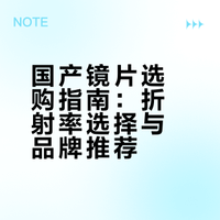 国产镜片选购指南：折射率选择与品牌推荐