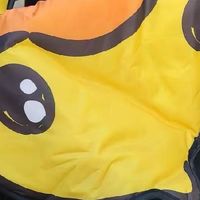 小黄鸭挡风被太萌了！冬天骑车再也不怕冷