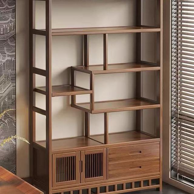 中式复古博古架｜茶具茶叶收纳天花板✨