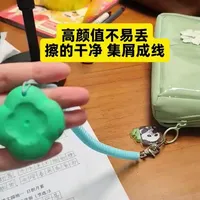 这个橡皮可好用了哦，擦的干净，集屑成线，不会橡皮屑乱飞~防丢绳子可以拴住不容易丢，绳子可拆卸，也可以拿下来用，颜色好漂亮，高颜值，好拿握，给孩子买这样好看又好用的文具，孩子得开心的蹦蹦跳跳的吧~~#文具#橡皮#防丢