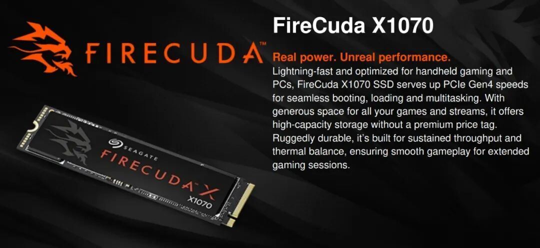 希捷FireCuda X系列NVMe SSD在正式发布前泄露