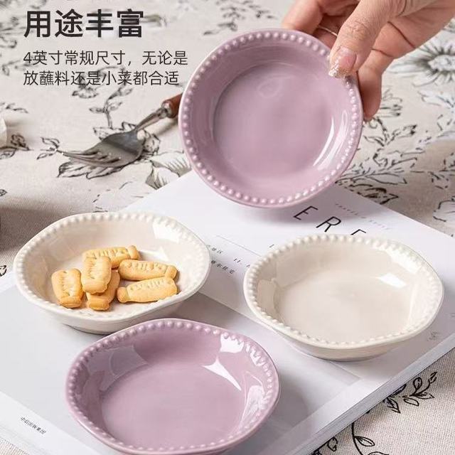火锅烤肉氛围感封神✨奶油风蘸料碟美到舍不得用