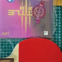 奔腾三紫电明星套胶初上手体验分享——超粘的反手套胶