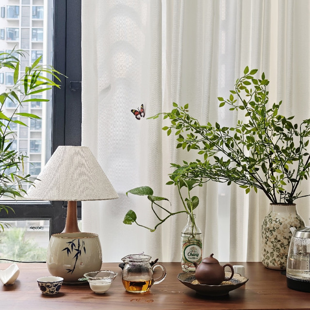 茶桌越搭越土？记住这几点立马变精致型，小户型也能放的百搭茶桌