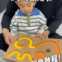 小球游戏书制作教程，有空大家也给孩子做一本吧！
#手工教程分享  #幼儿园亲子手工 #自制早教玩具 #创意手工 #手工教程