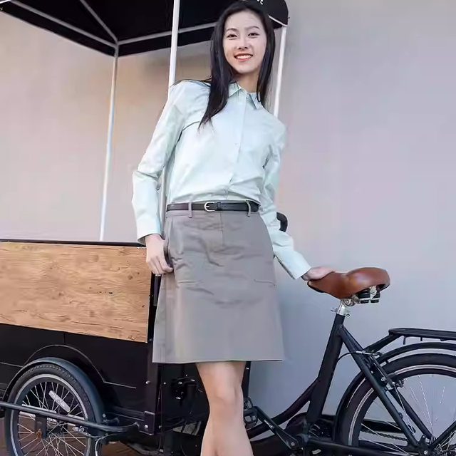 【牛津纺】BEANPOLE滨波春夏女士时尚高智知识分子风休闲长袖