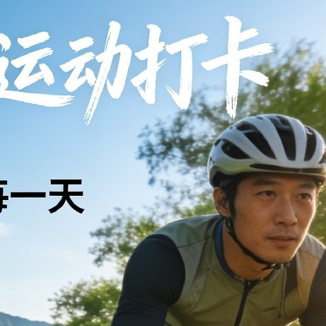 骑行运动打卡，健康生活每一天