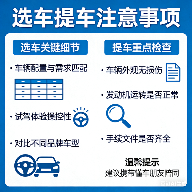 选车提车，这些细节别忽略！