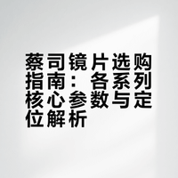 蔡司镜片系列众多，快来看看吧！！！