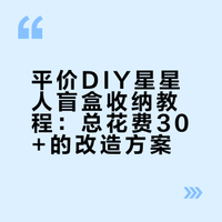 超简单DIY星星人盲盒平价收纳