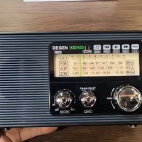 德劲R803复古指针式全波段收音机插卡蓝牙音响带照明灯