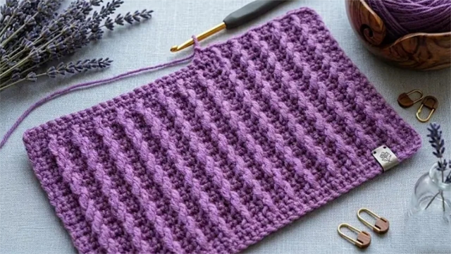 旧毛衣拆成线，巧编漂亮的门垫，织法简单