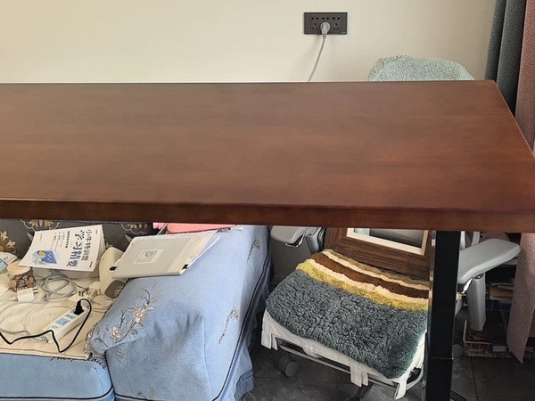 实木升降桌家用电动书桌学习桌简约电脑桌