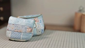 小布条被利用改造成可爱的精致零钱包啦｜随意拼的经典拼布包｜拼布包
