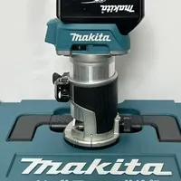 Makita牧田DRT50锂电修边机 开孔，铣槽，修边，切板。。。修边机的功能确实够多的。而且修边后板材边角确实丝滑。#牧田修边机 #牧田修边机drt50 #修边机 #牧田电动工具 #高性能实用工具