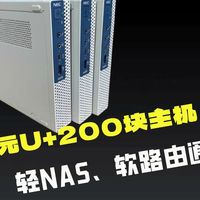 10元U+200洋垃圾主机组合，轻NAS、软路由通吃