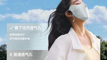 蕉下轻凉夏日防晒口罩女新款高颜值防紫外线透气面纱冰丝遮阳面罩